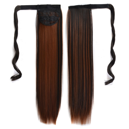 

2H30# Invisible Seamless Bandage-style Wig Long Straight Hair Wig Ponytail