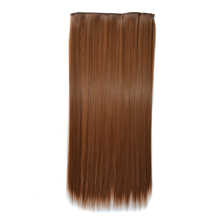 

12M27# One-piece Seamless Five-clip Wig Long Straight Wig Piece