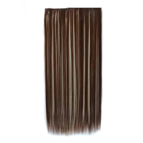 

8H613# One-piece Seamless Five-clip Wig Long Straight Wig Piece