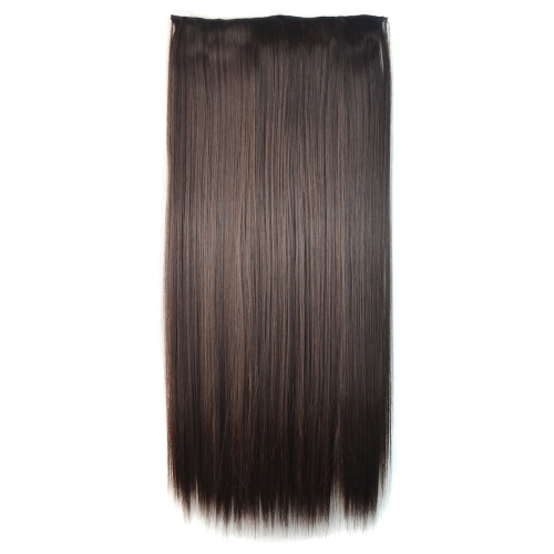 

4B# One-piece Seamless Five-clip Wig Long Straight Wig Piece