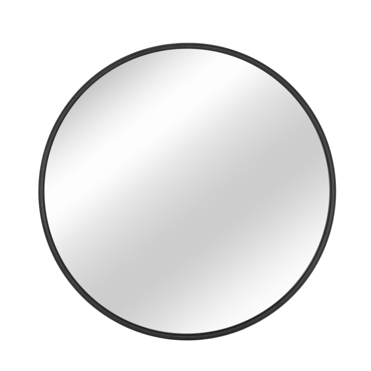 

[US Warehouse] Metal Circular Frame Indoor Iron Wall Mounted Plane Mirror Size: 31.5 inch (Black)