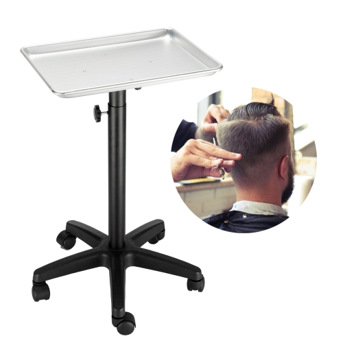 

[US Warehouse] Hairdressing Beauty Tool Cart Aluminum Tray(Silver)