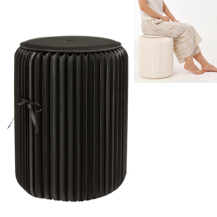 

Creative Stool Folding Stool Household Small Stool (Black)