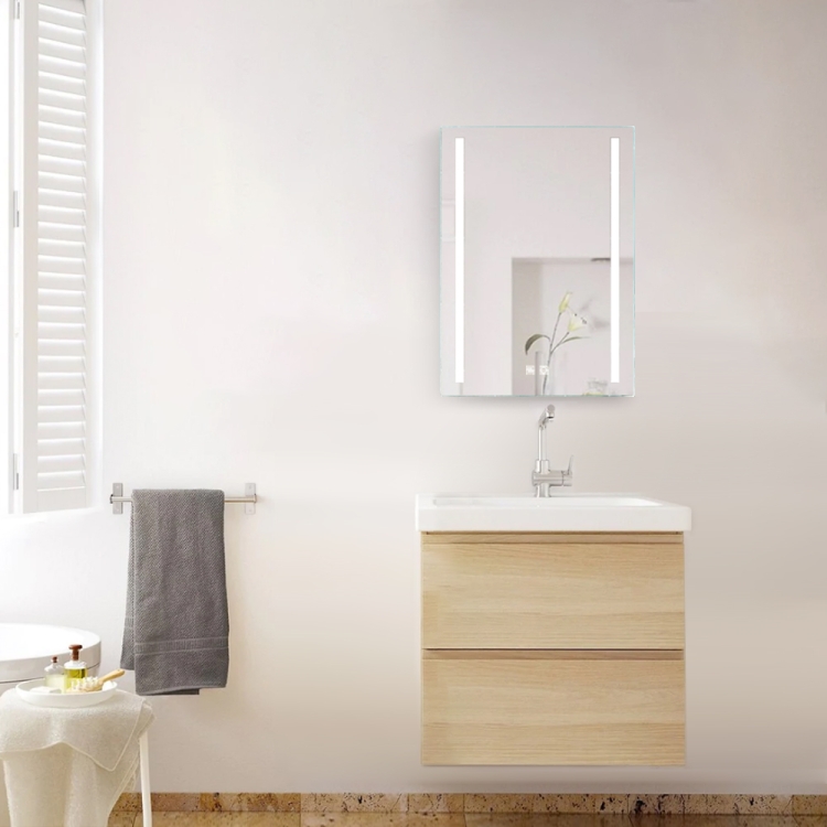 

[US Warehouse] LED Bathroom Mirror with Anti-fog & Night Light & Dimmable & Touch Button & Waterproof IP44, Szie: 24x32 inch