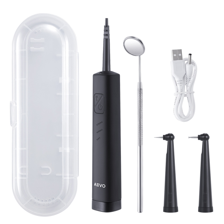 

AEVO Portable Dental Tartar Remover Electric IPX6 Waterproof Dental Calculus Remover(Black)