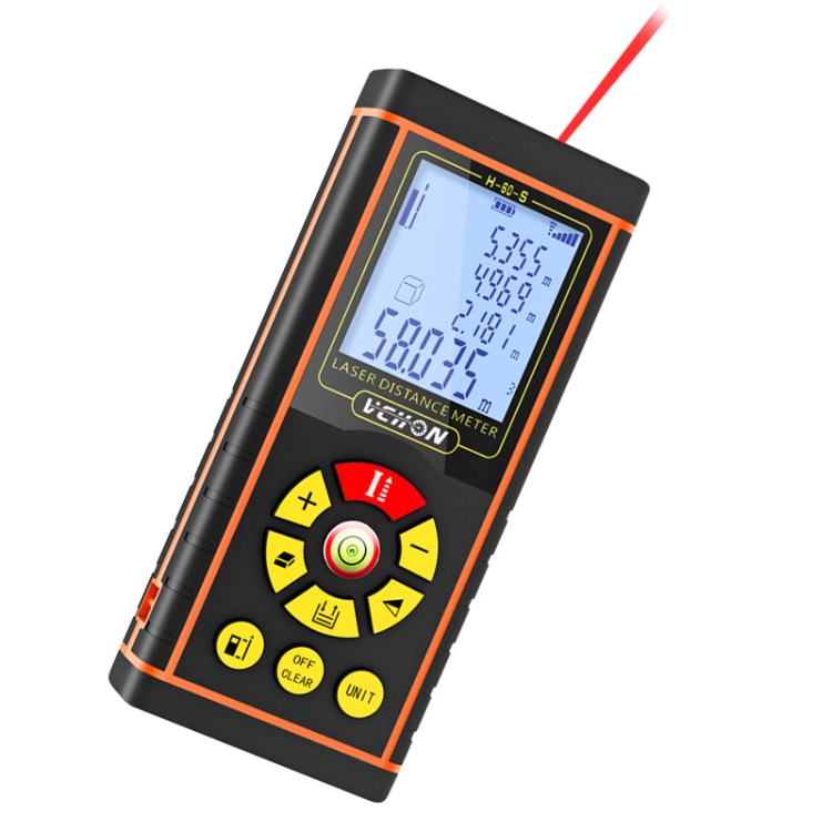 

VCHON 80m Handheld Rechargeable Voice Laser Rangefinder High Precision Infrared Room Measuring Instrument Electronic Laser Ruler