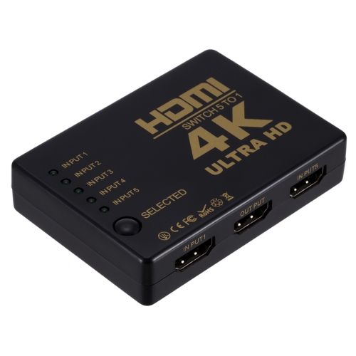 

ZMT-968885 HDMI Switch 5 into 1 out 4K*2K HD Video Switch with Remote Control