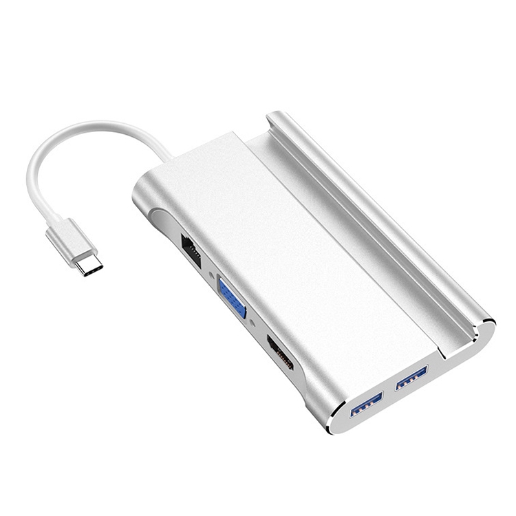 

HW-TC20 7 In 1 Type-C / USB-C Multifunctional Extension HUB Adapter with Holder