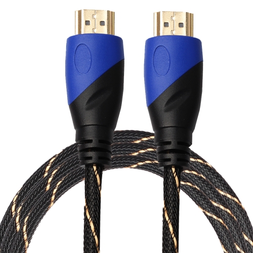 

1.8m HDMI 1.4 Version 1080P Woven Net Line Blue Black Head HDMI Male to HDMI Male Audio Video Connector Adapter Cable