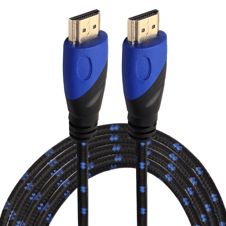 

3m HDMI 1.4 Version 1080P Nylon Woven Line Blue Black Head HDMI Male to HDMI Male Audio Video Connector Adapter Cable