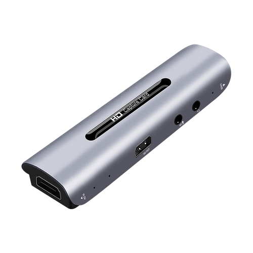

Z35 HDMI Female + Mic to HDMI Female + Audio + USB HD Video & Audio Capture Card with Loop