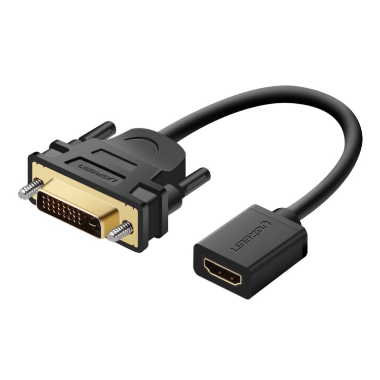 

UGREEN HDMI Female to DVI D(24+1) Male HD Two-way Interchanging Line,Length: 22cm