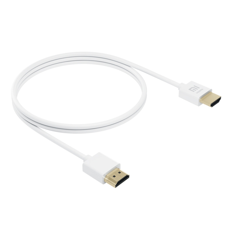 

Original Xiaomi 4K HD HDMI Data Cable TV Video Cable with 24K Gold-plated Plug, Support 3D, Length: 1.5m(White)