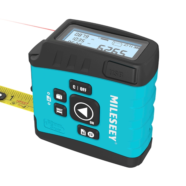 

Original Xiaomi Youpin DT20 MILESEEY Multifunctional Digital Display Infrared Laser Rangefinder Tape Measure