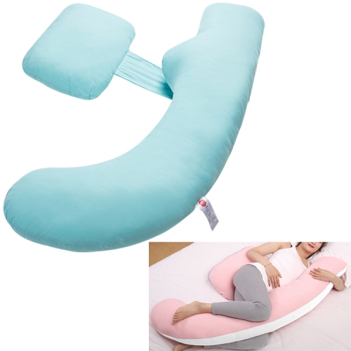 

U Shape Pregnancy Comfortable Pillows Maternity Pregnant Waist Side Sleepers Back Cushion (Blue)