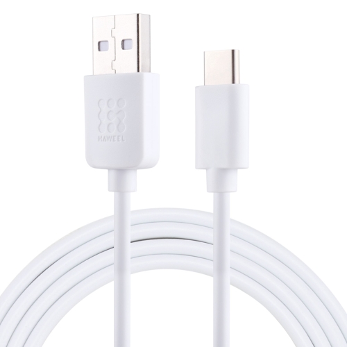 HAWEEL 1m USB-C / Type-C to USB 2.0 Data & Charging Cable(White)