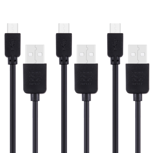 

3 PCS HAWEEL 1m High Speed Micro USB to USB Data Sync Charging Cable Kits For Galaxy, Huawei, Xiaomi, LG, HTC and other Smart Phones