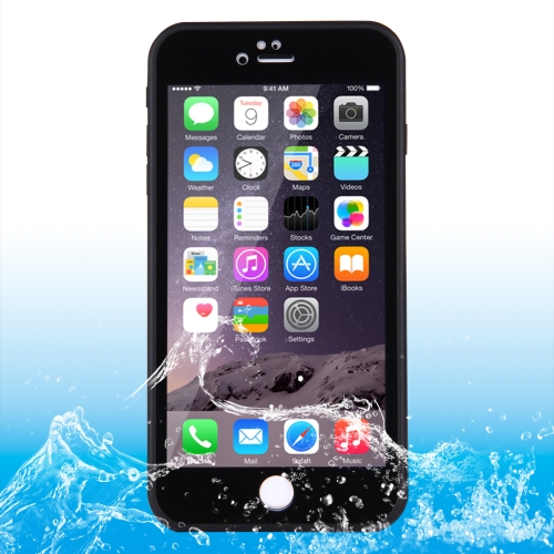 HAWEEL for iPhone 6 Plus & 6s Plus Tridimensional Diamond Pattern 3ATM Life Waterproof Protective Case(Black)
