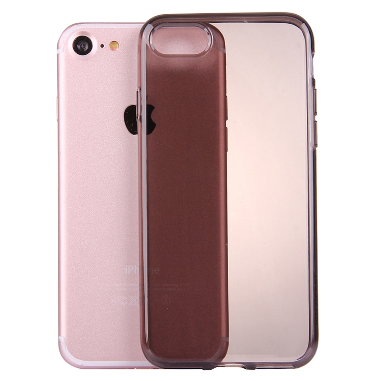 

HAWEEL for iPhone 8 & 7 Soft Semitransparent TPU Protective Case(Black)