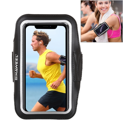 

HAWEEL Sport Armband Case with Earphone Hole & Key Pocket, For iPhone XS, iPhone XS Max, iPhone X, iPhone 8 Plus & 7 Plus, iPhone 6 Plus, Galaxy S9+ / S8+ / S6 / S5 (Black)