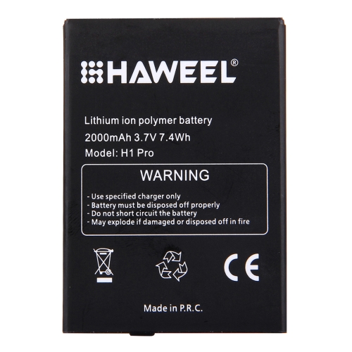 

Original HAWEEL H1 Pro 2000mAh Rechargeable Li-ion Polymer Battery