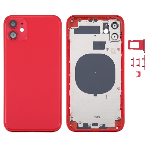 

Back Housing Cover with Appearance Imitation of iP12 for iPhone 11(Red)