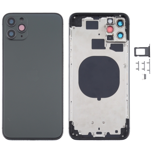 

Back Housing Cover with Appearance Imitation of iPhone 12 for iPhone 11 Pro Max(Black)