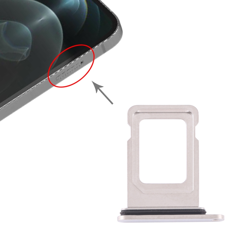 

SIM Card Tray + SIM Card Tray for iPhone 12 Pro(Silver)