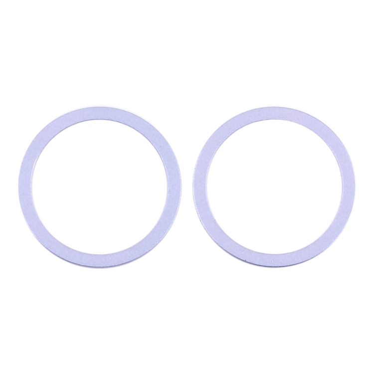

2 PCS Rear Camera Glass Lens Metal Protector Hoop Ring for iPhone 12(Purple)