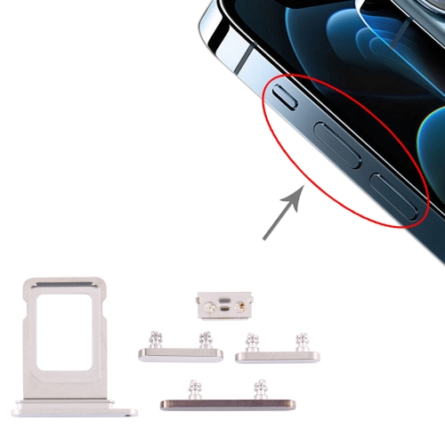 Sunsky Sim Card Tray Side Keys For Iphone 12 Pro Max White