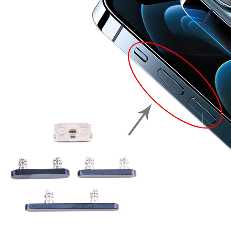 

Power Button and Volume Control Button for iPhone 12 Pro Max(Blue)