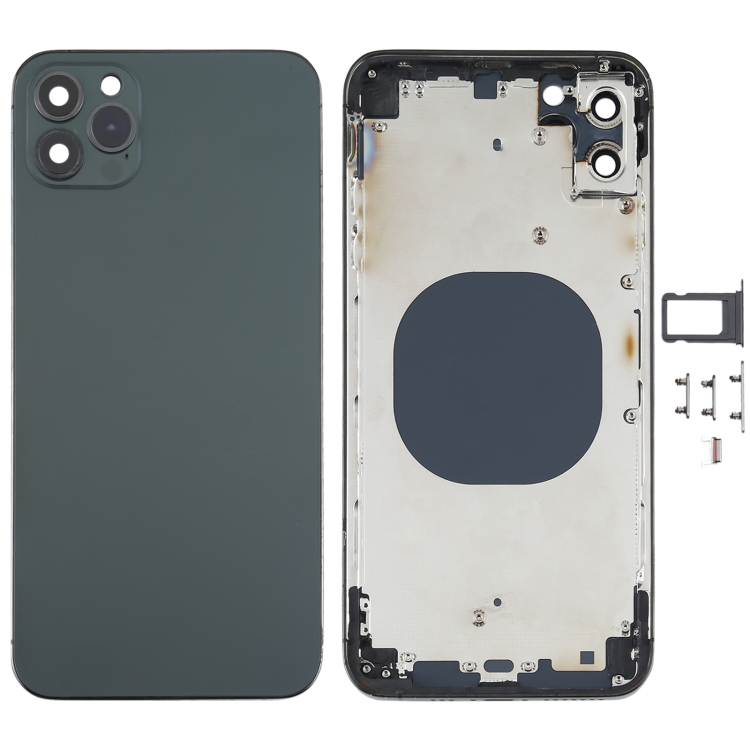 

Back Housing Cover with Appearance Imitation of iPhone 12 Pro Max for iPhone XS Max(Black)