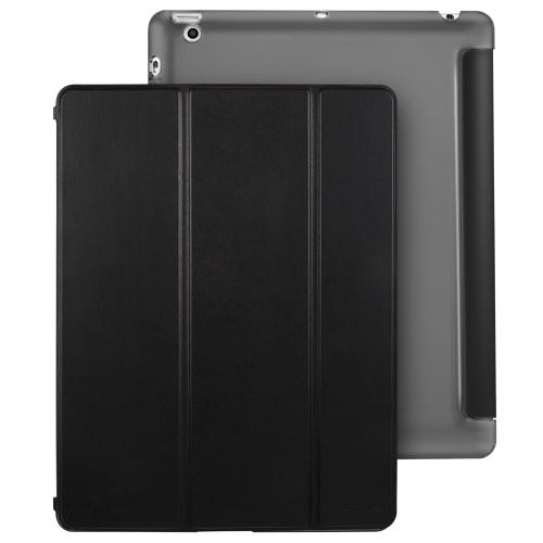 

ESR Yippee Color Series Three-folding Magnetic Leather Case for iPad 4 / 3 / 2, with Sleep / Wake-up Function(Black)