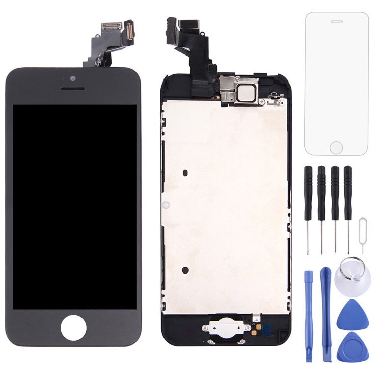 

Digitizer Assembly (Front Camera + LCD + Frame + Touch Panel) for iPhone 5C(Black)