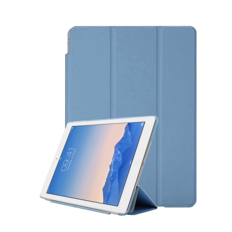 

For iPad Air / iPad 5 Horizontal Flip Leather Case with Three-folding Holder(Blue)