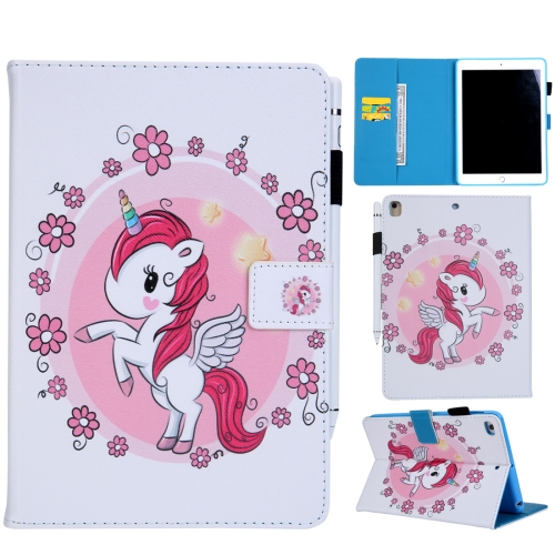 

Unicorn Pattern Horizontal Flip Leather Case for iPad Air / Air 2 / iPad Pro 9.7 2016 / iPad 9.7 2017 / 9.7 2018, with Holder & Card Slot & Wallet