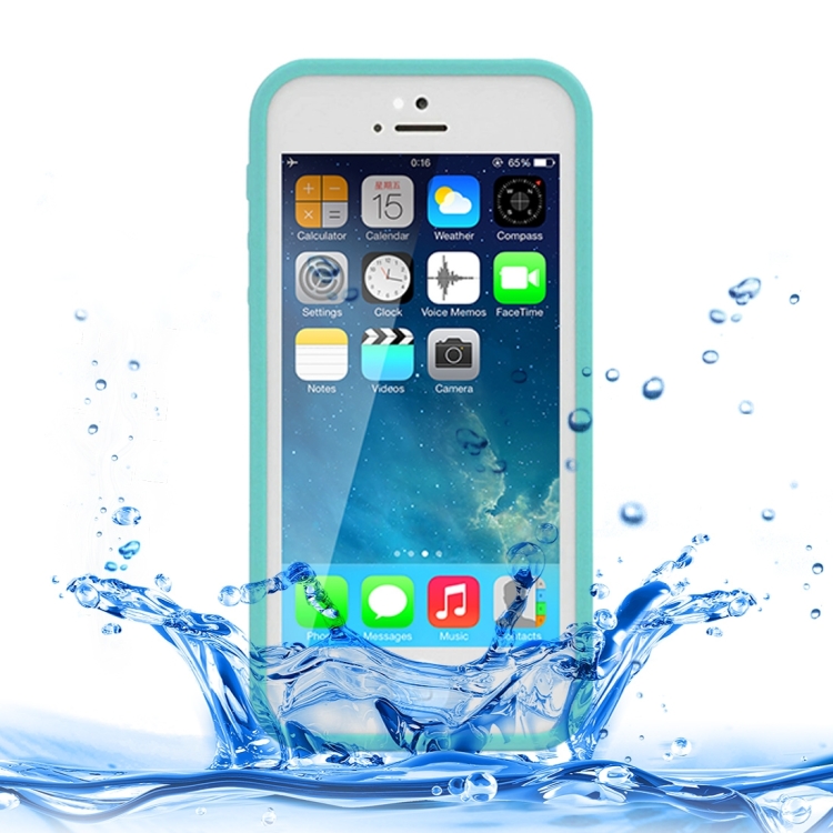 

For iPhone 5 & 5S & SE Soft TPU Protective Case, Life Waterproof(Green)