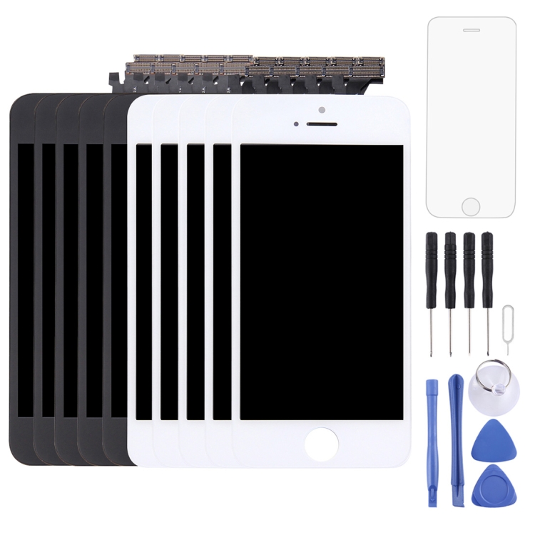 

5 PCS Black + 5 PCS LCD Screen and Digitizer Full Assembly for iPhone 5