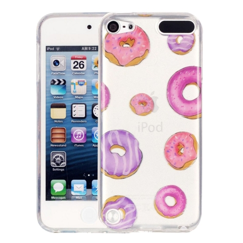 

For iPod Touch 5 Novel Cute Doughnut Pattern IMD Workmanship Soft TPU Protective Case