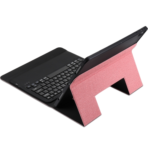 

K09 Ultra-thin One-piece Bluetooth Keyboard Case for iPad Pro 12.9 inch （2018）, with Bracket Function (Pink)