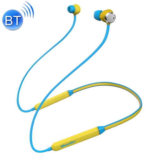 

Bluedio TN Bluetooth 4.2 Wireless Sports Headphones Magnetic Noise Cancelling Running Earbuds with Mic, For iPhone, Samsung, Huawei, Xiaomi, HTC and Other Smartphones, All Audio Devices(Yellow)