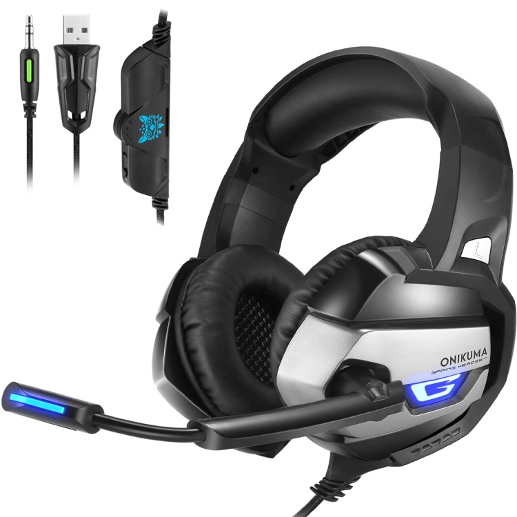

ONIKUMA K5 Deep Bass Gaming Headphone with Microphone & LED Light, For PS4, Smartphone, Tablet, Computer, Notebook