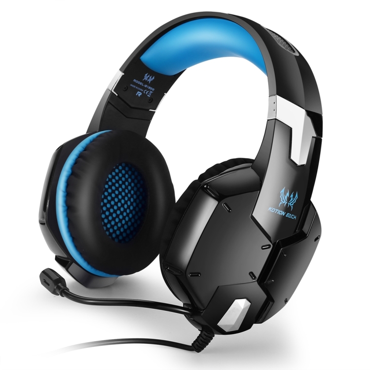 

KOTION EACH G1200 Professional 3.5mm Plug Bass Stereo Gaming Headphone with Microphone, For PS4, Smartphone, Tablet, Computer, Notebook(Blue)