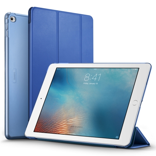 

ESR Yippee Color Series Three-folding Magnetic Leather Case for iPad Air 2, with Sleep / Wake-up Function(Blue)