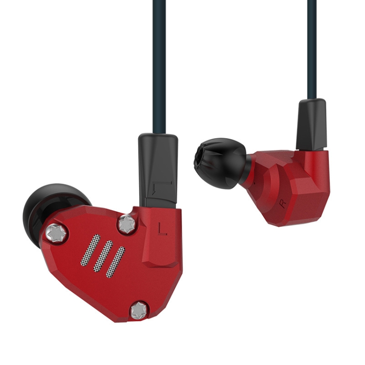 

KZ ZS6 Eight Unit Circle Iron Aluminum Alloy In-ear HiFi Earphone without Microphone (Red)