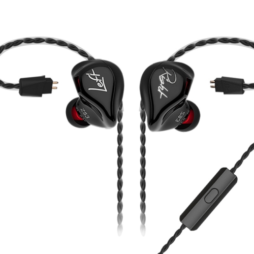 

KZ ZS3 Wire-controlled In-ear Mega Bass HiFi Earphone with Microphone (Black)