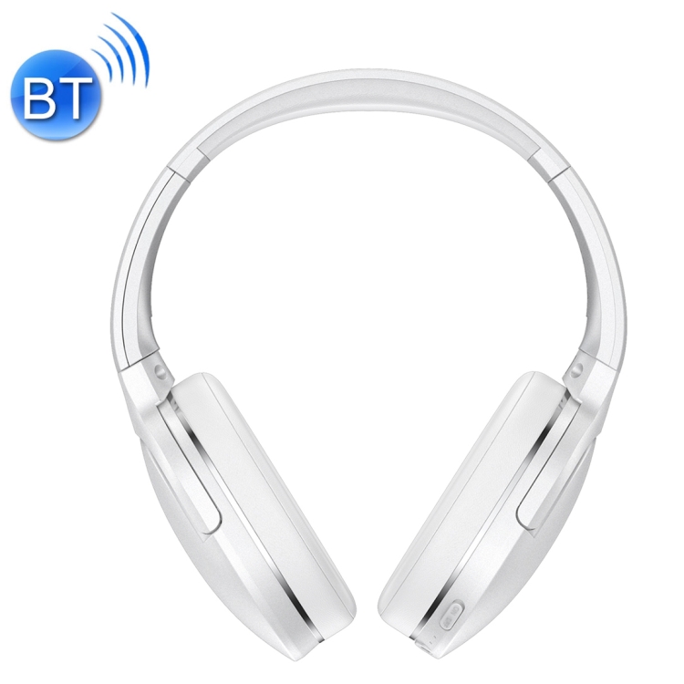 

Baseus Encok D02 Bluetooth 5.0 Subwoofer Foldable Wireless Bluetooth Headset for Mobile Devices with Bluetooth, with Microphone & 3.5mm Jack(White)