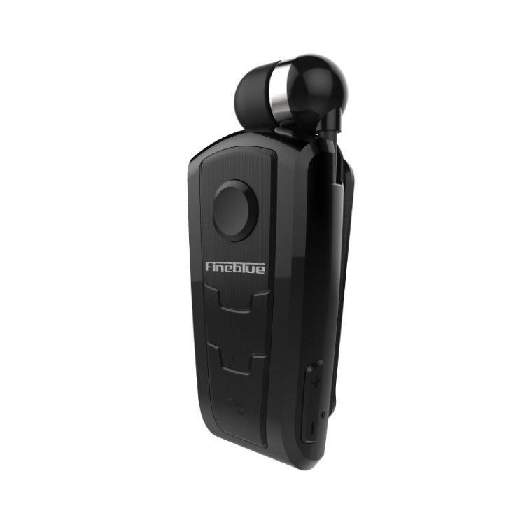 

F910 CSR4.1 Retractable Cable Caller Vibration Reminder Anti-theft Bluetooth Headset (Black)