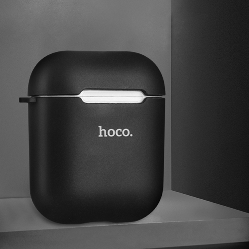 

hoco Shockproof Matte TPU Wireless Earphones Case for AirPods (Black)