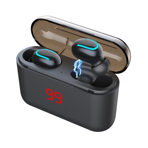 

HBQ-Q32 TWS Bluetooth 5.0 Binaural Stereo Wireless Sports Bluetooth Earphone with Charging Box & Digital Display